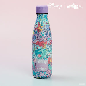 Smiggle - Botella de acero inoxidable Princesas Disney 500 ml
