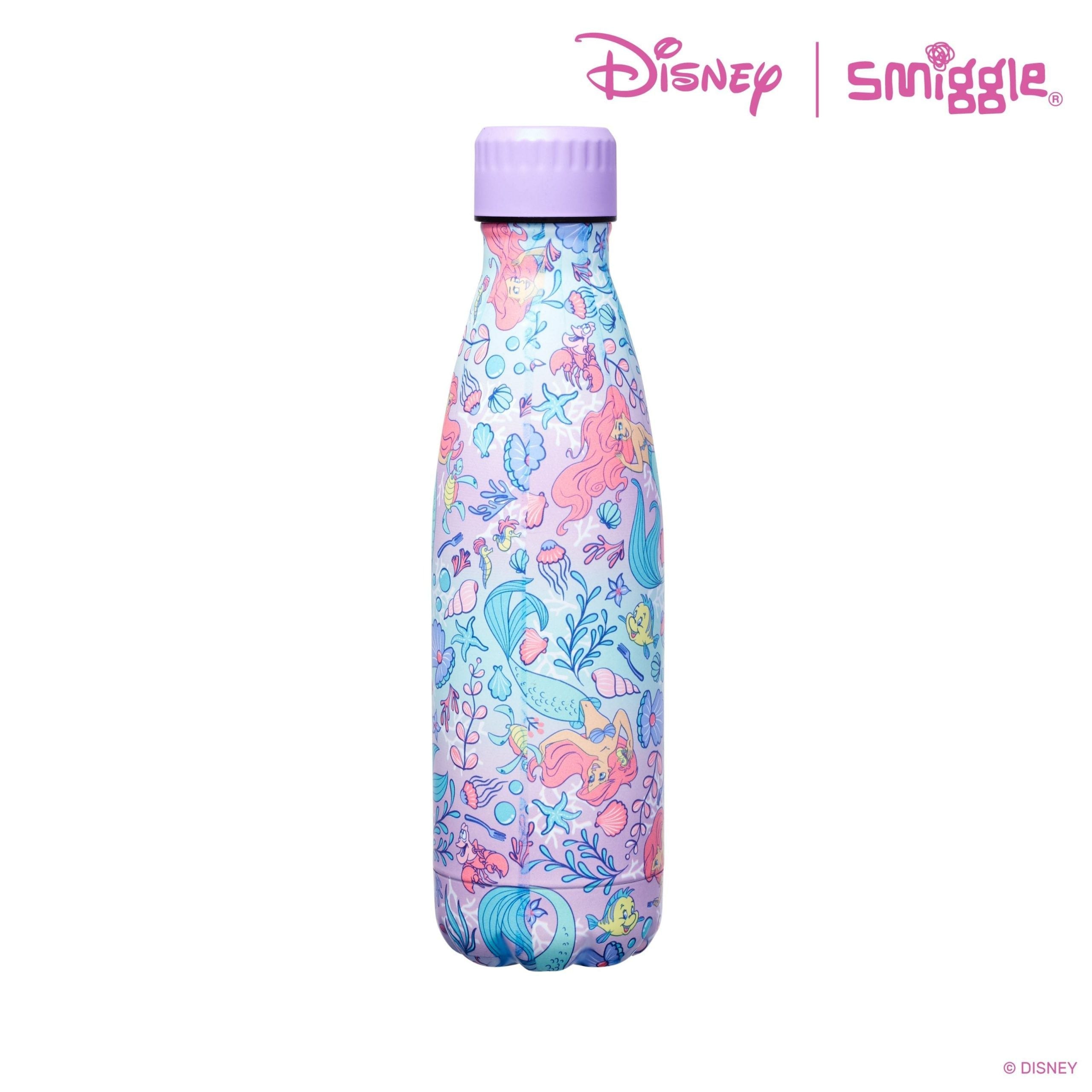 Smiggle - Botella de acero inoxidable Princesas Disney 500 ml