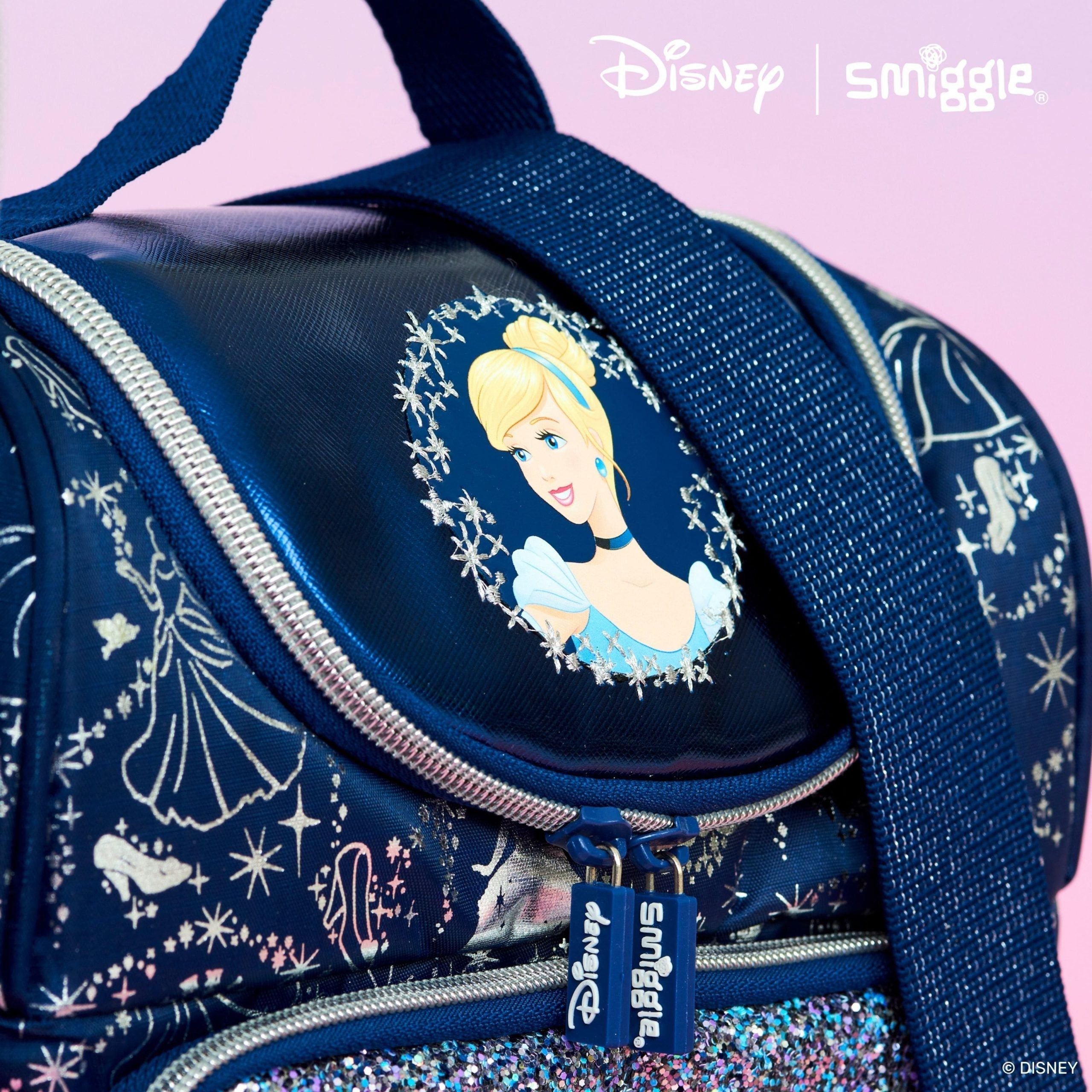 Smiggle - Disney Princess Cinderella Fiambrera de Dos Compartimentos con Correa