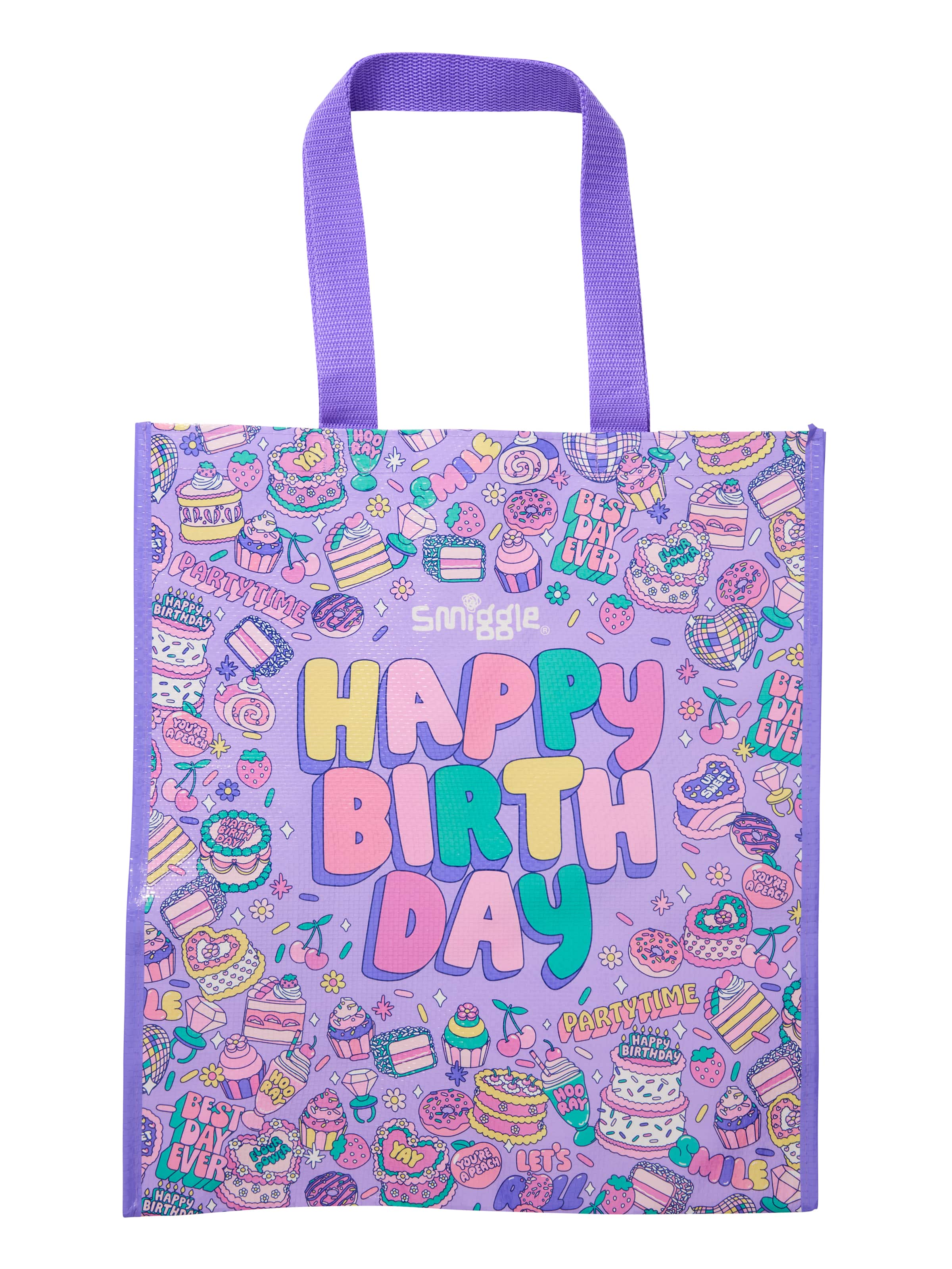 Smiggle - Bolsa reutilizable mediana para pastel de cumpleaños