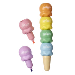 Smiggle - Rotuladores Fluorescentes con Olor a Helado