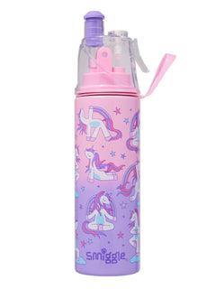 Smiggle - Botella de acero pulverizador de agua Energize de 500 ml