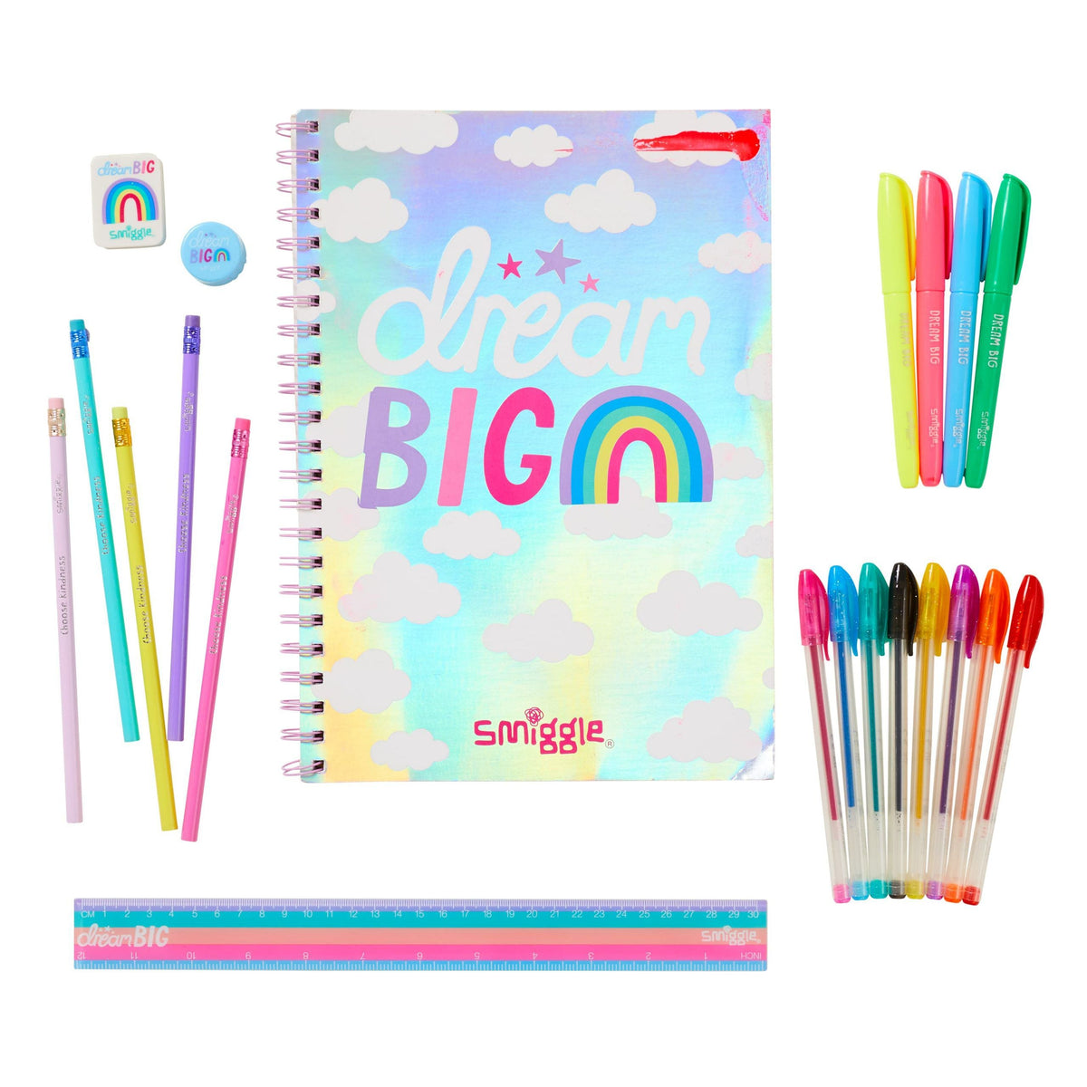 Smiggle - Set de papelería A4 básico