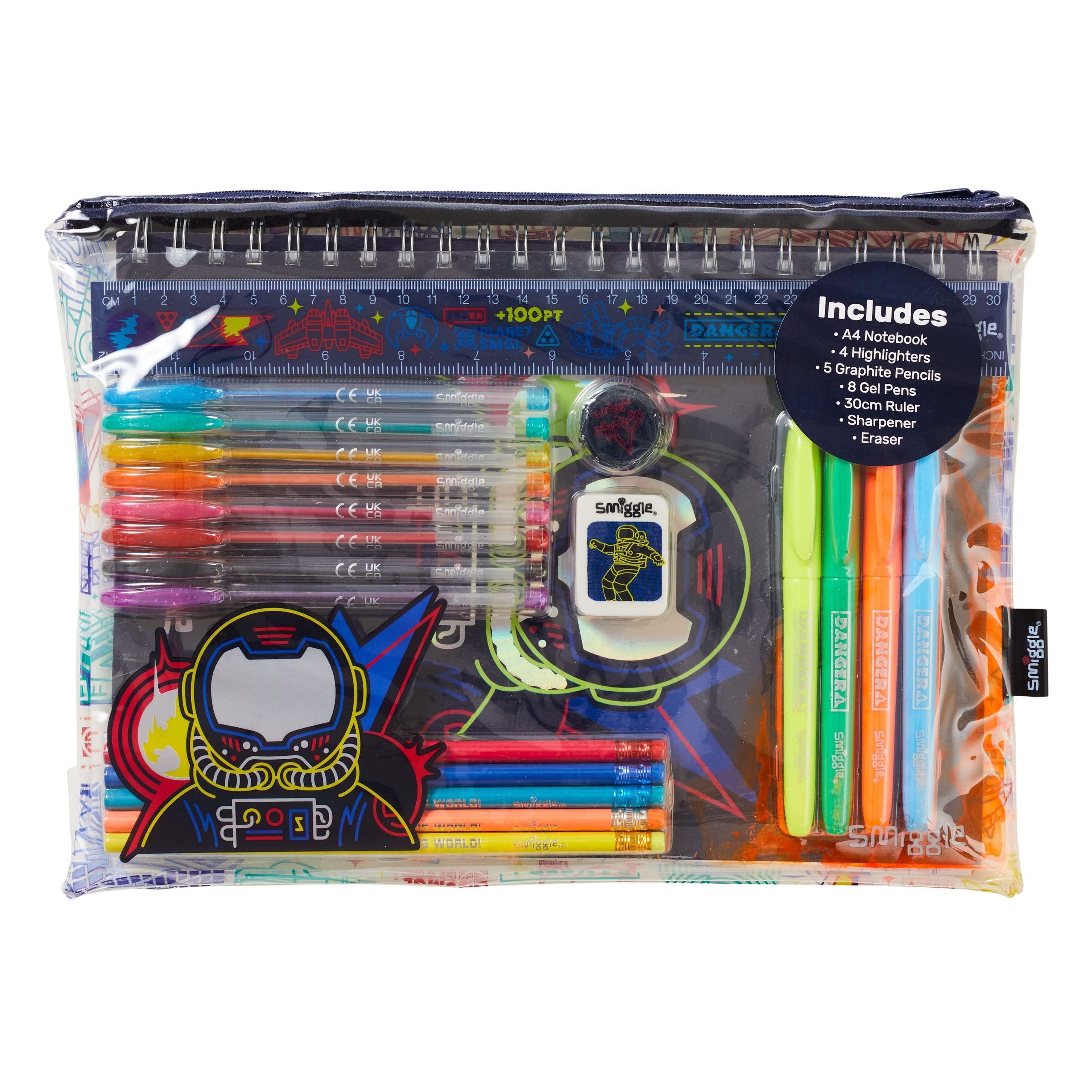 Smiggle - Set de papelería A4 básico