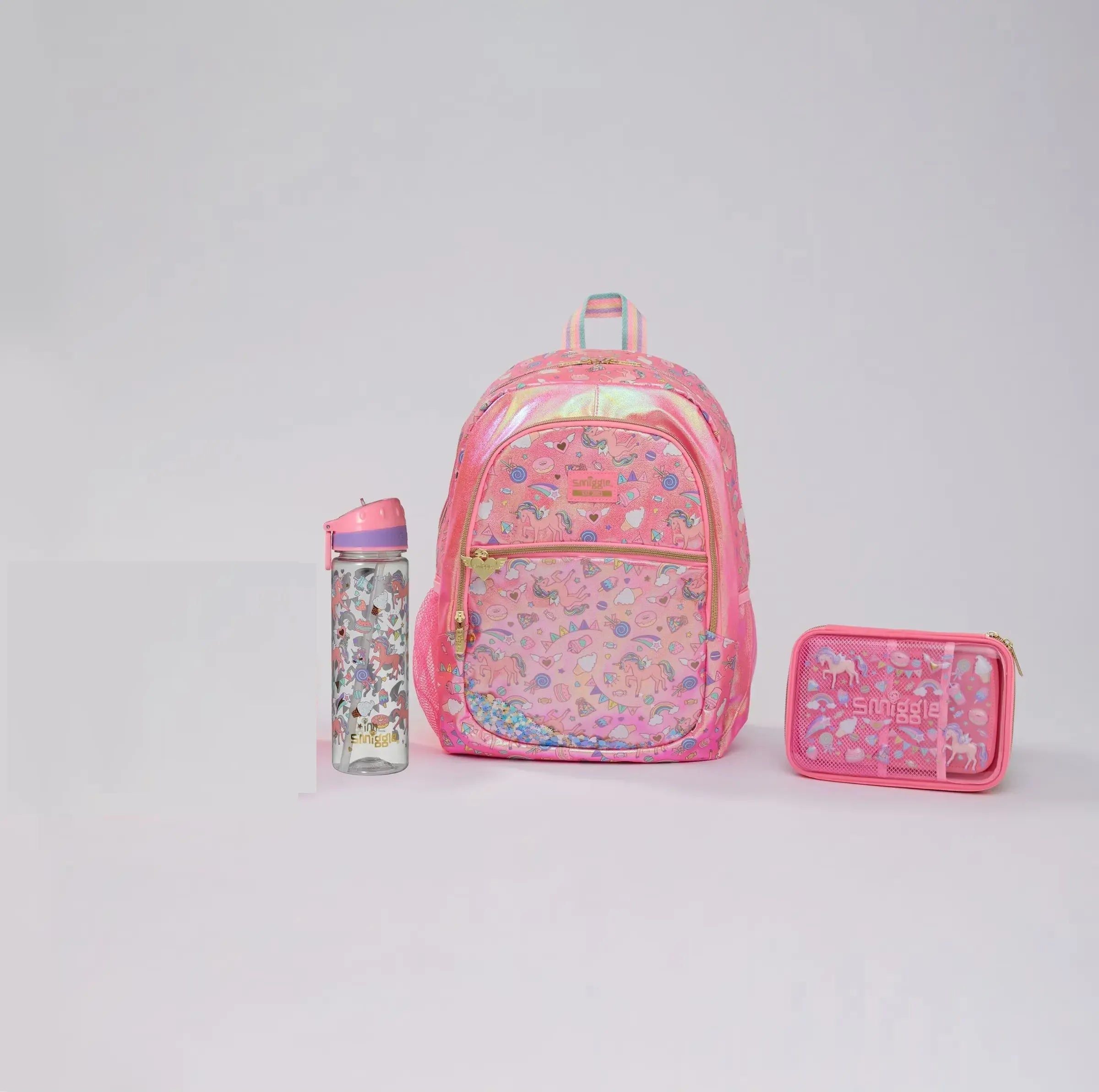 Smiggle - Set de mochila escolar Fiesta 3 piezas