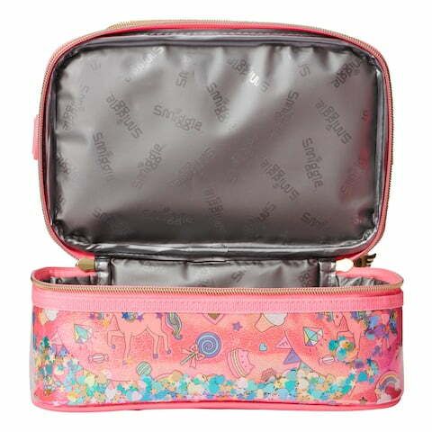 Smiggle - Fiambrera de doble compartimento Fiesta con correa