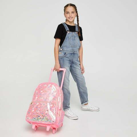 Smiggle - Mochila de viaje con ruedas, Fiesta
