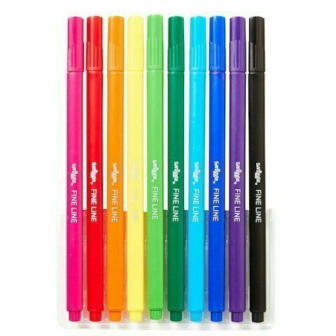 Smiggle - Pack de 10 bolígrafos de punta fina