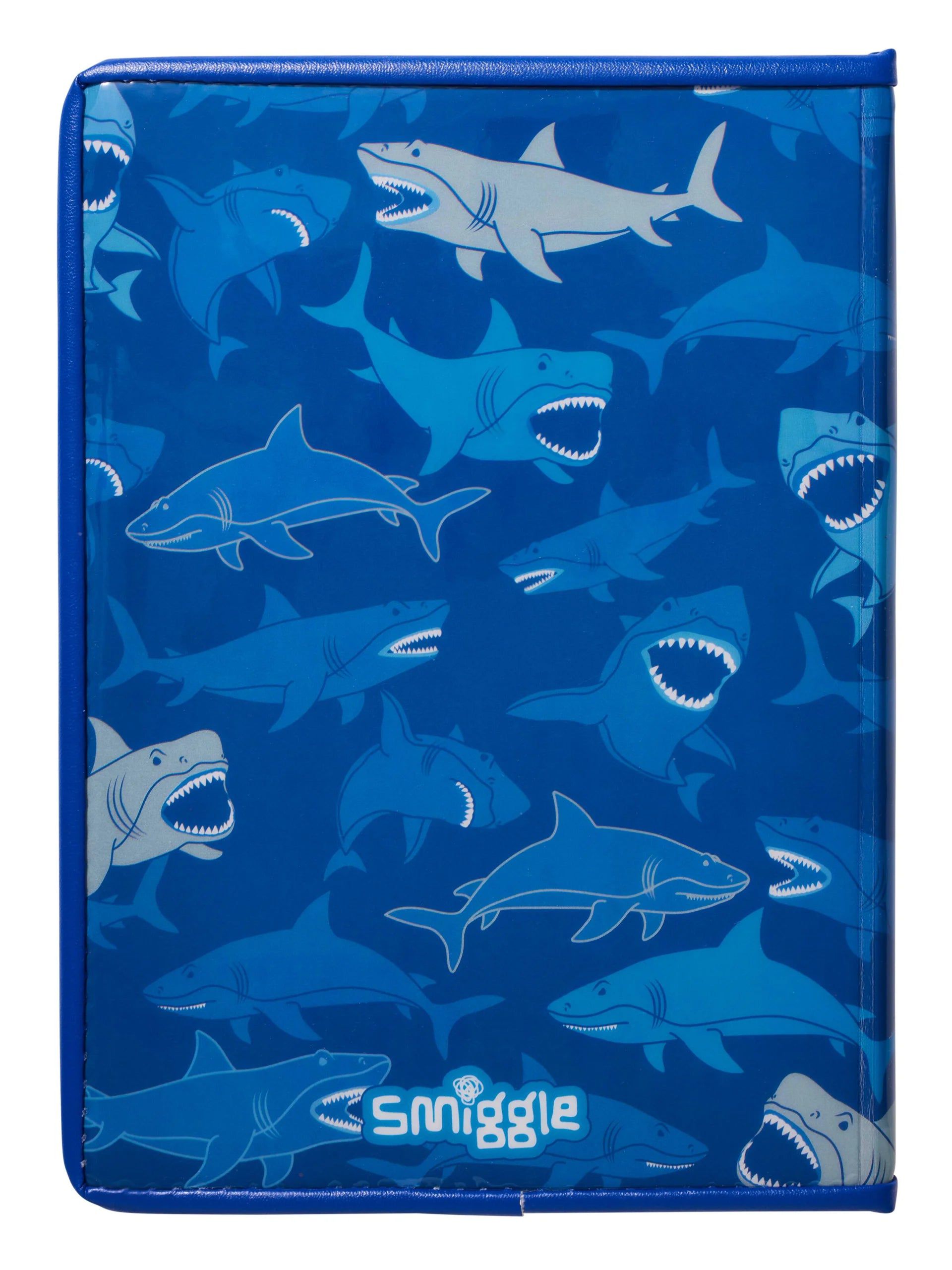 Smiggle - Cuaderno A5 rayado con diseño de tiburón flotante