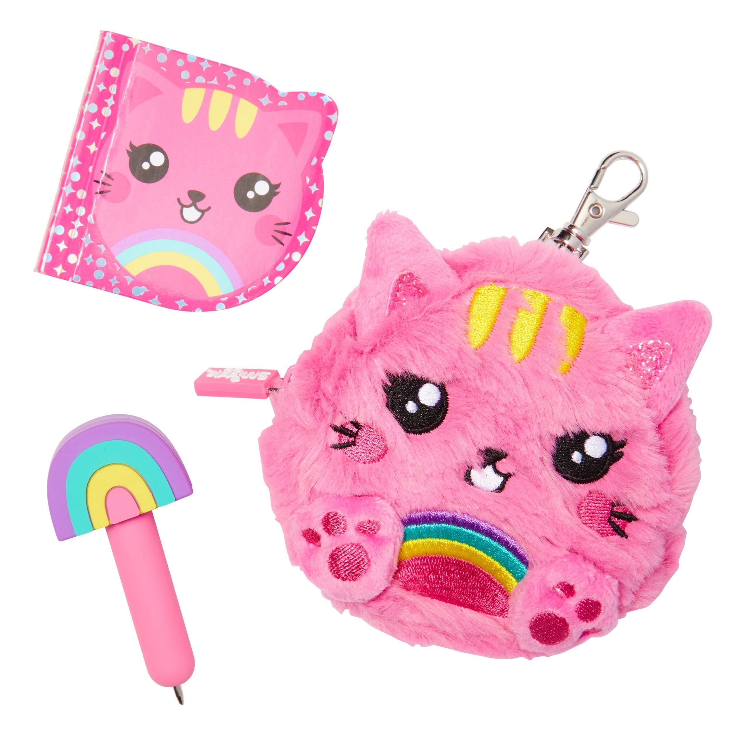 Smiggle - Libreta y bolígrafo Fluffy Mini Bag