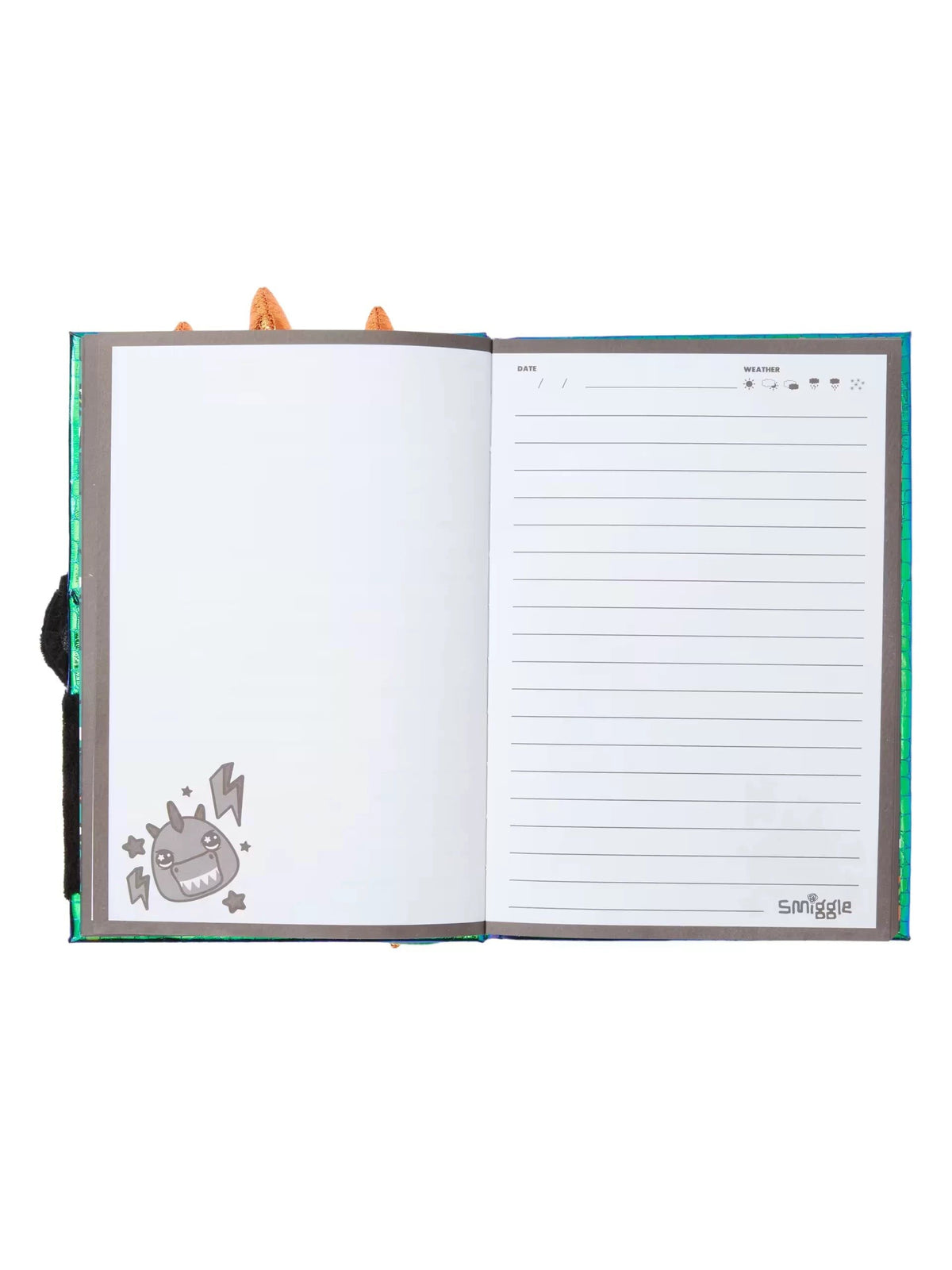 Smiggle - Cuaderno y diario de felpa fluffy A5