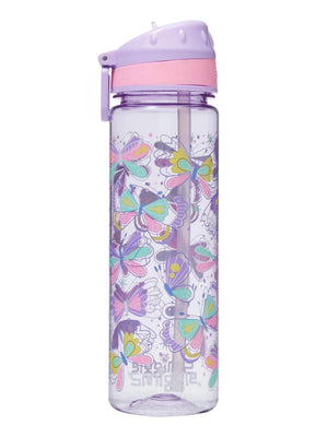 Smiggle - Botella de agua con pajita sin BPA Flutter de 650 ml