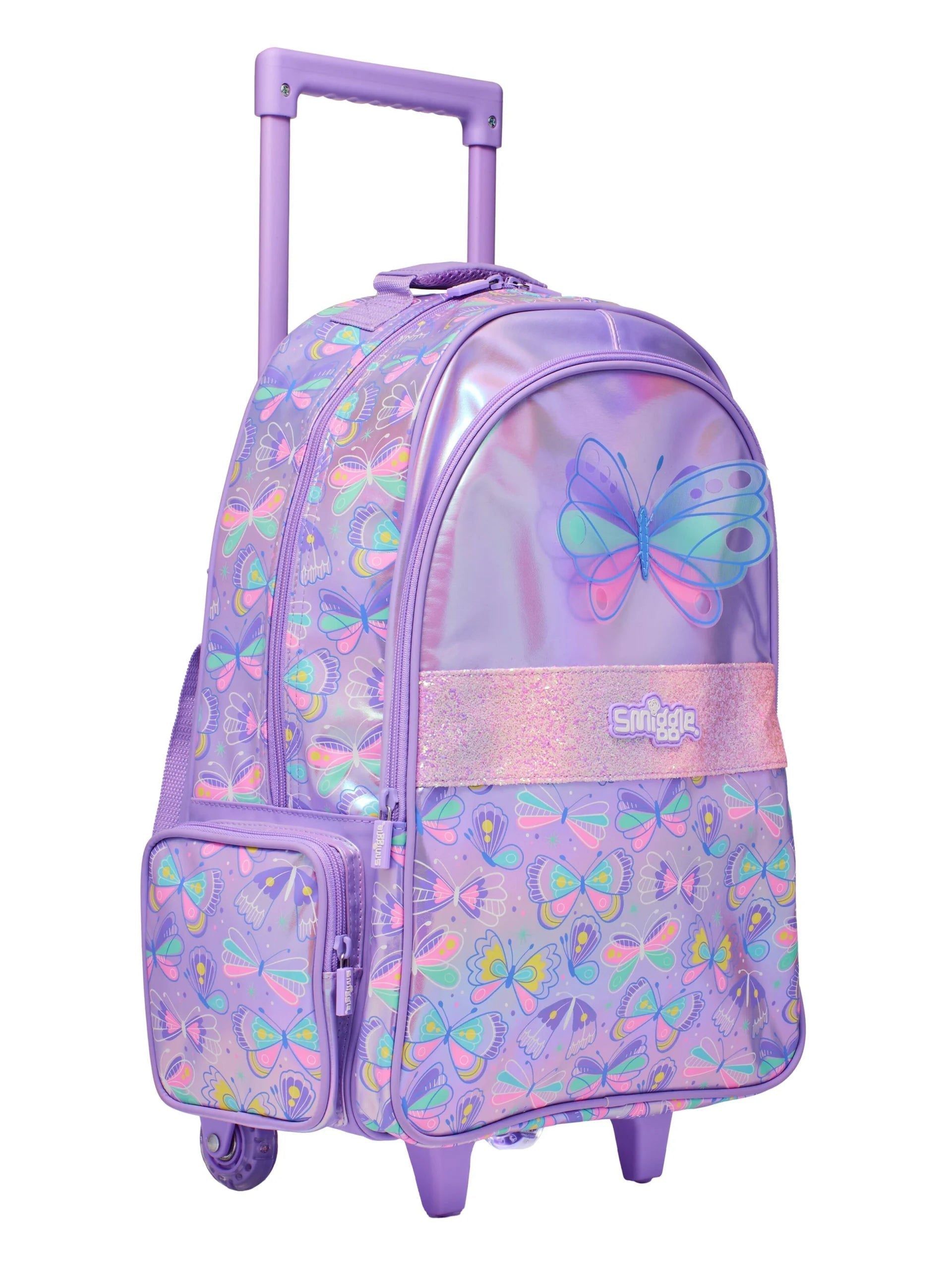 Smiggle – Mochila con ruedas luminosas Flutter