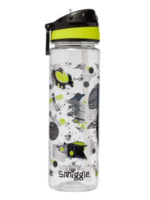 Smiggle - Botella de Agua sin BPA con Pajita de 650 ml Fly High