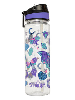 Smiggle - Botella de Agua sin BPA con Pajita de 650 ml Fly High