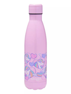 Smiggle - Botella de acero de 500 ml Fly High con tapa