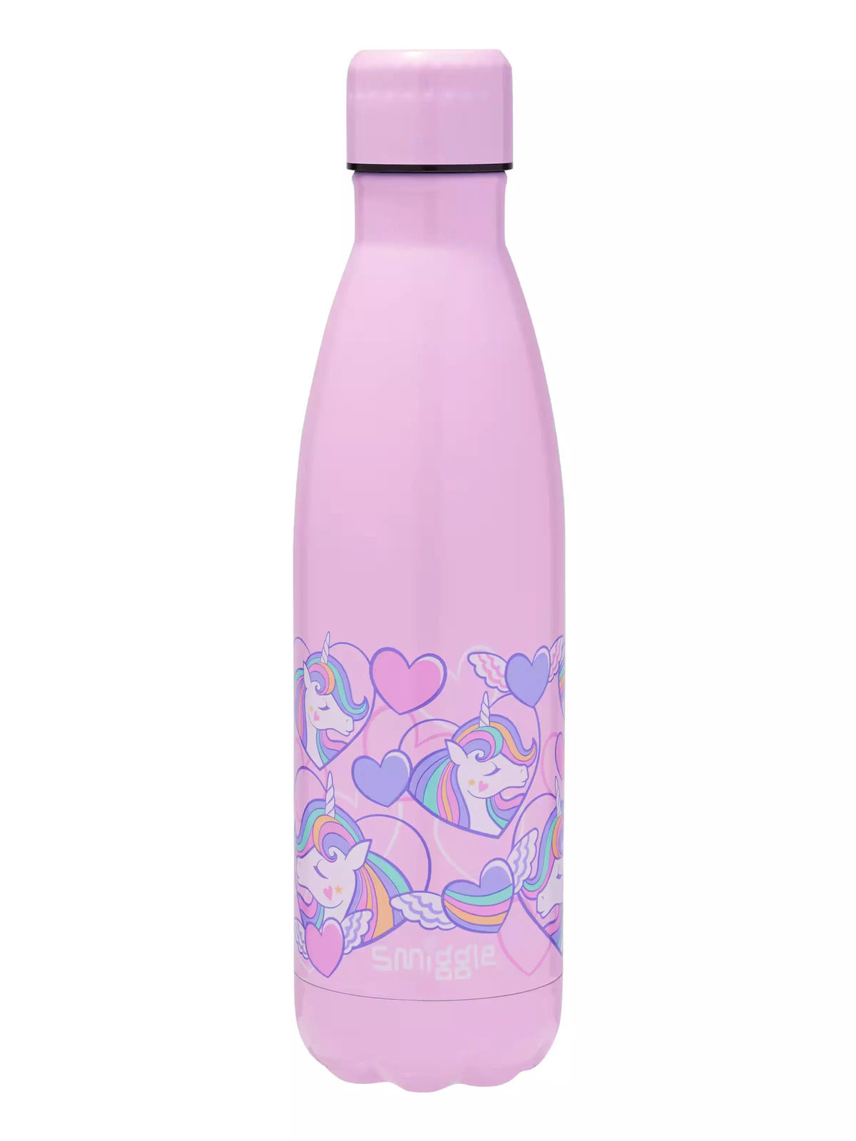 Smiggle - Botella de acero de 500 ml Fly High con tapa