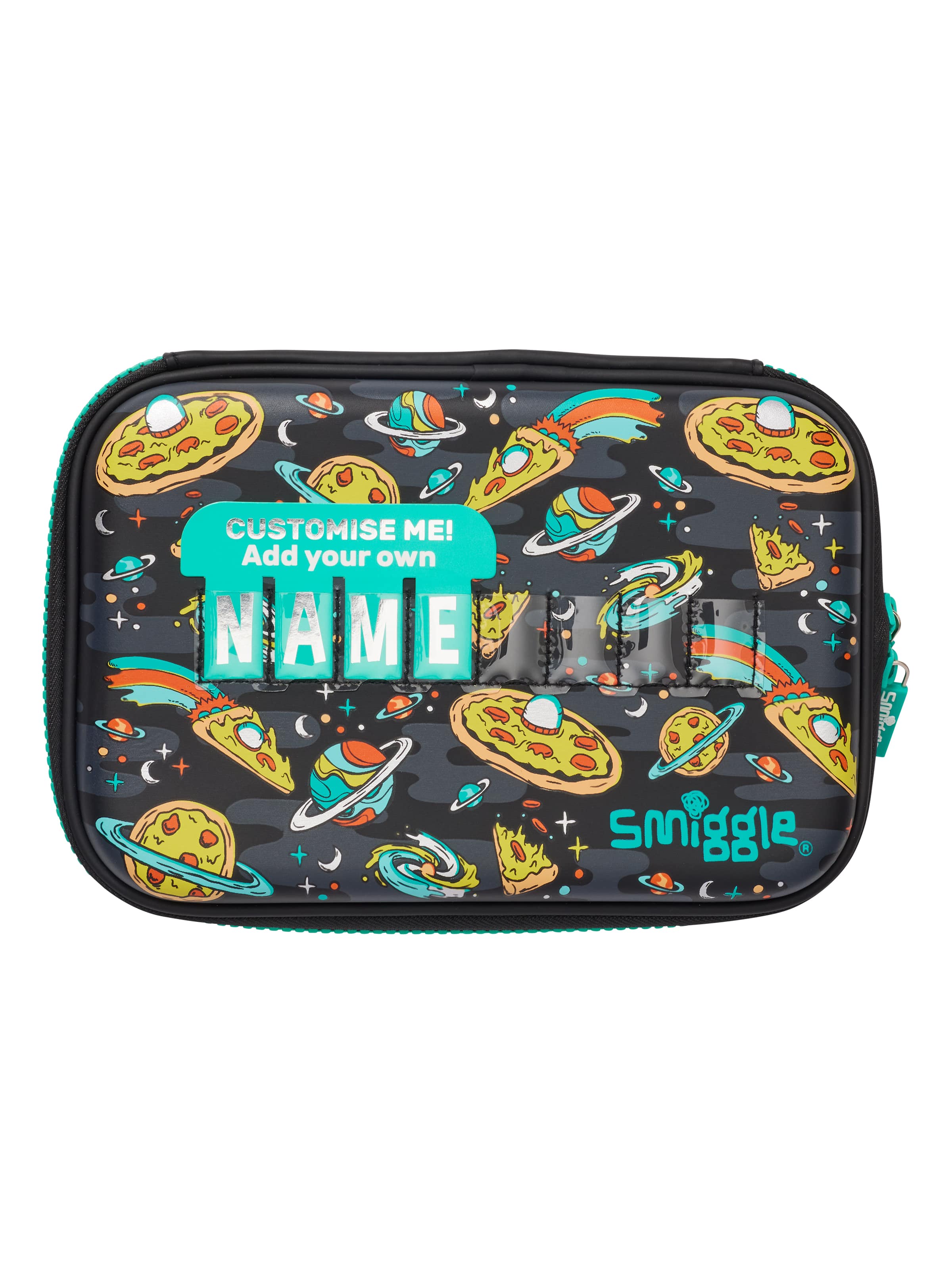 Smiggle - Estuche rígido Flyn con placa de identificación