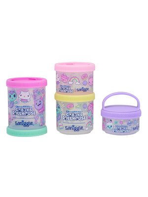 Smiggle - Gabbys Dollhouse Fiambreras apilables (4 unidades)