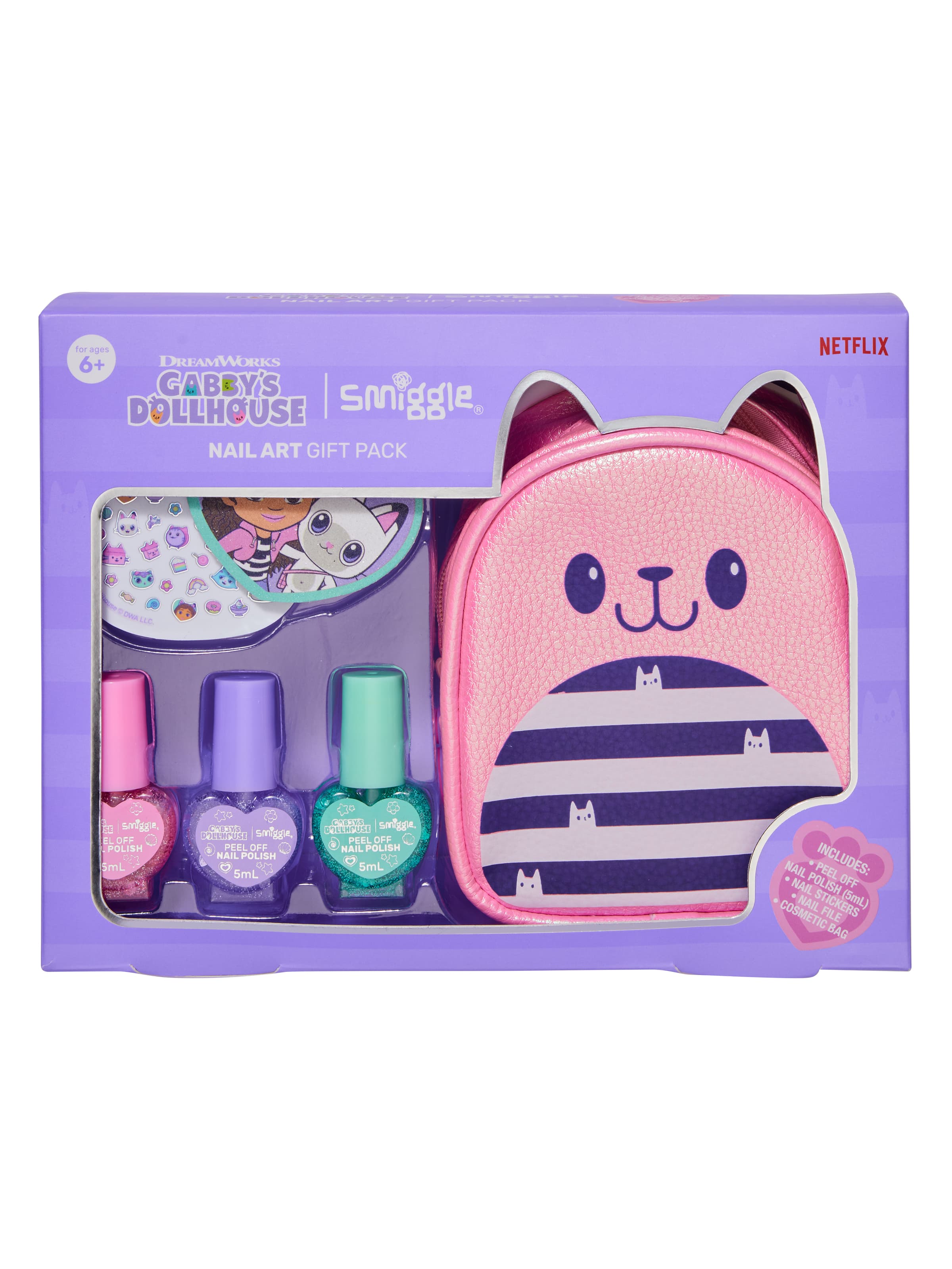 Smiggle - Set de Manicura con Bolso Gabby's Dollhouse