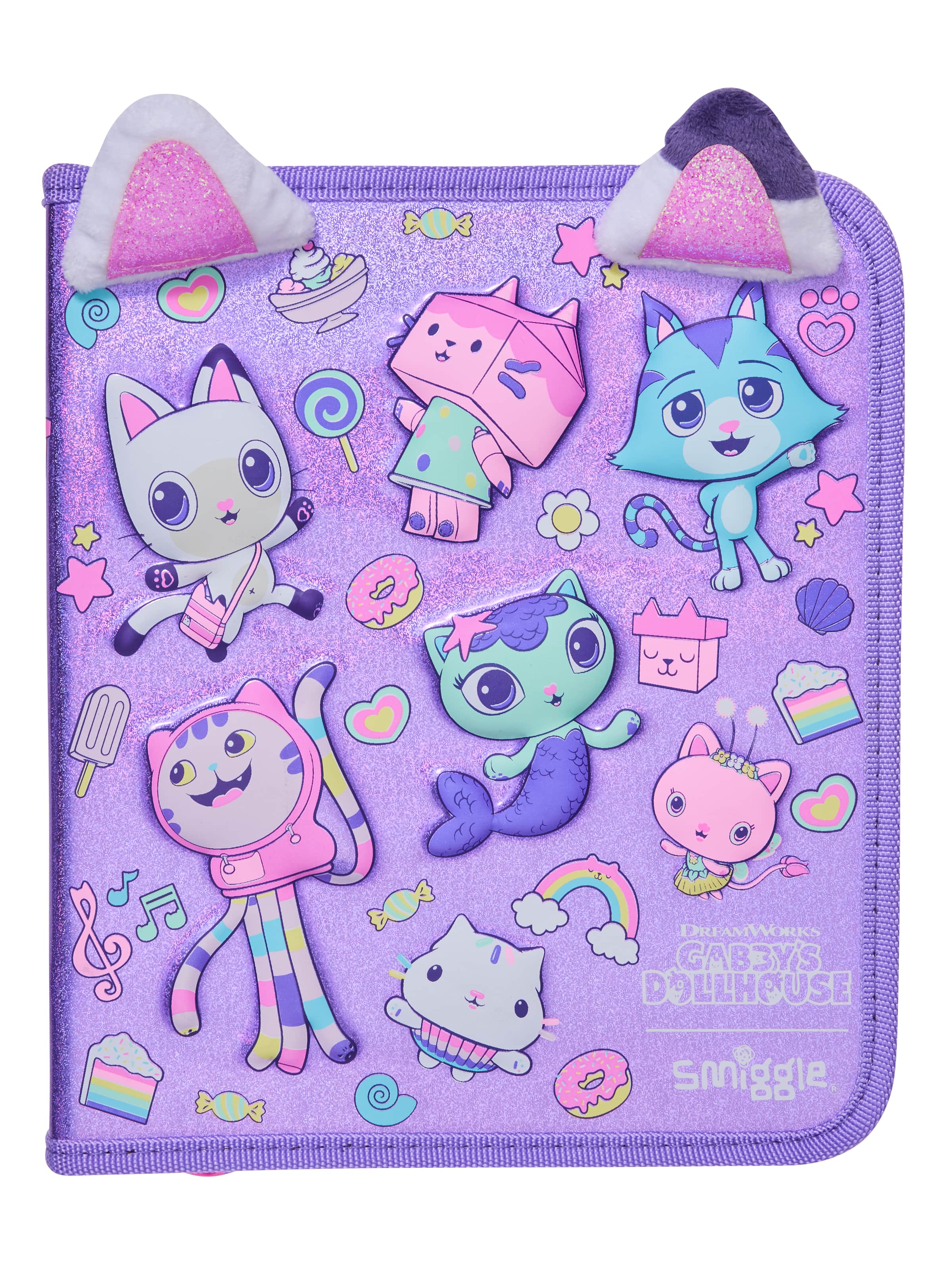 Smiggle - Gabby's Dollhouse Estuche y Set de Papelería