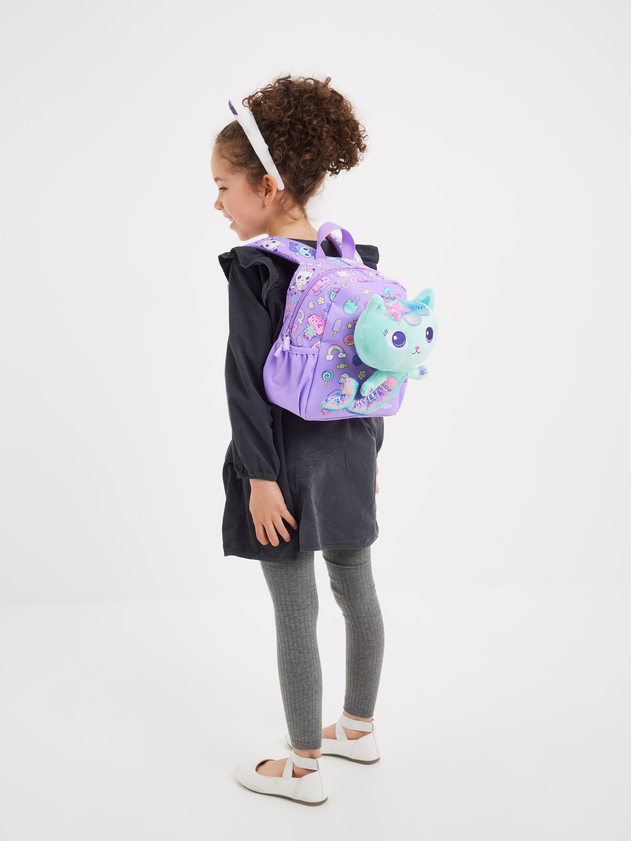 Smiggle - Mochila de guardería con juguete extraíble La casa de muñecas de Gabby