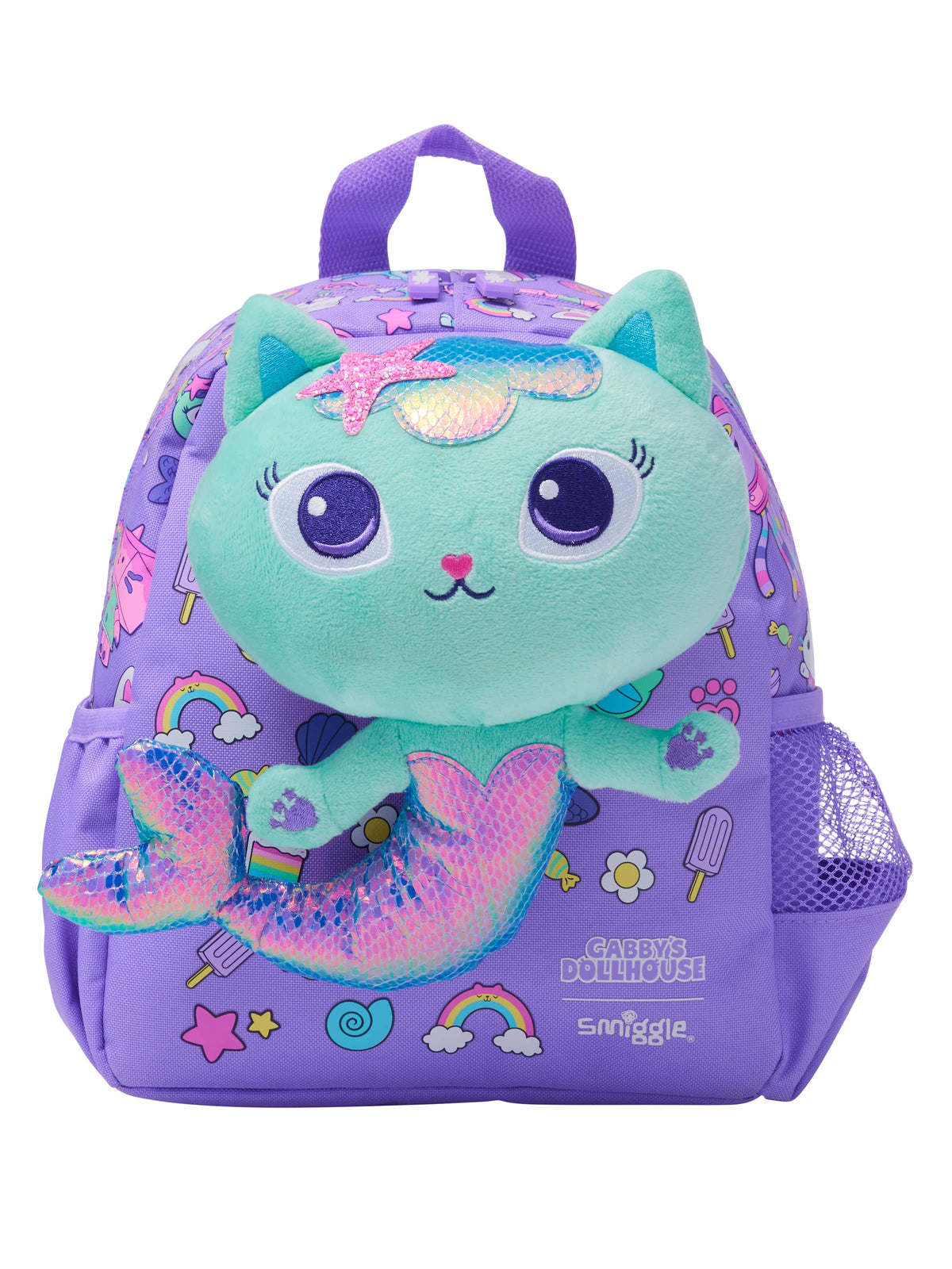 Smiggle - Mochila de guardería con juguete extraíble La casa de muñecas de Gabby