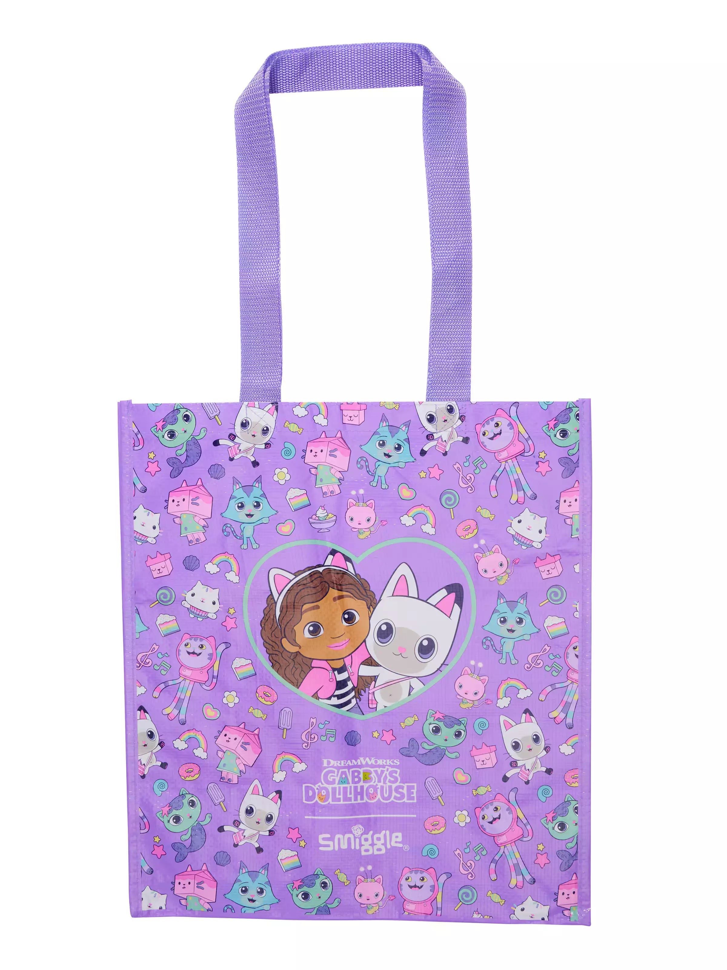 Smiggle - Gabby's Dollhouse Bolso de mano reutilizable mediano