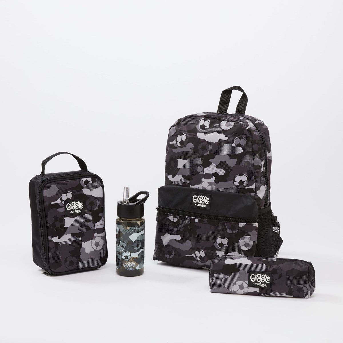 Smiggle - Conjunto de mochila escolar de primaria Giggle de 4 piezas