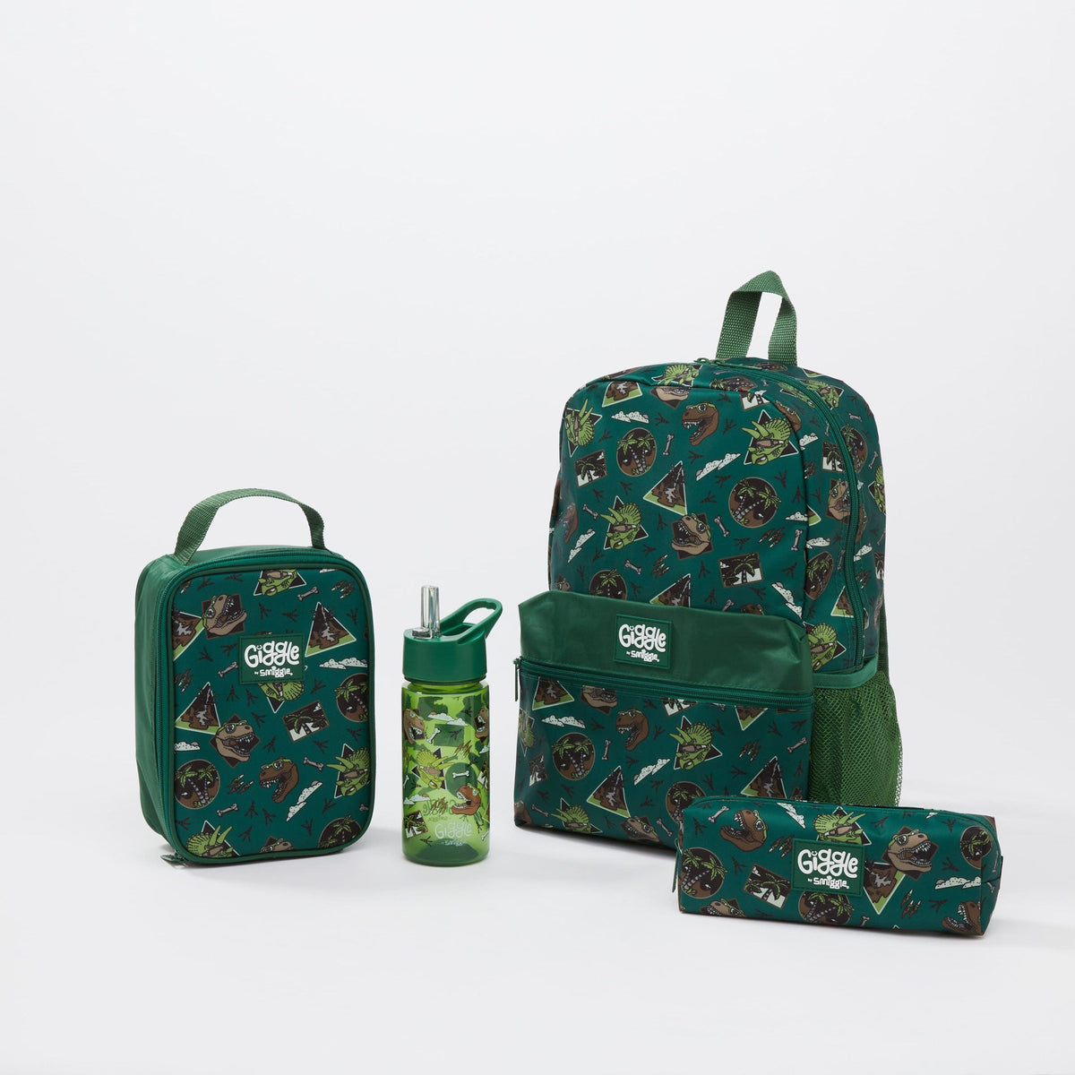 Smiggle - Conjunto de mochila escolar de primaria Giggle de 4 piezas