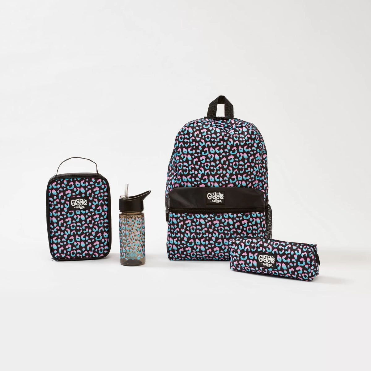 Smiggle - Conjunto de mochila escolar de primaria Giggle de 4 piezas