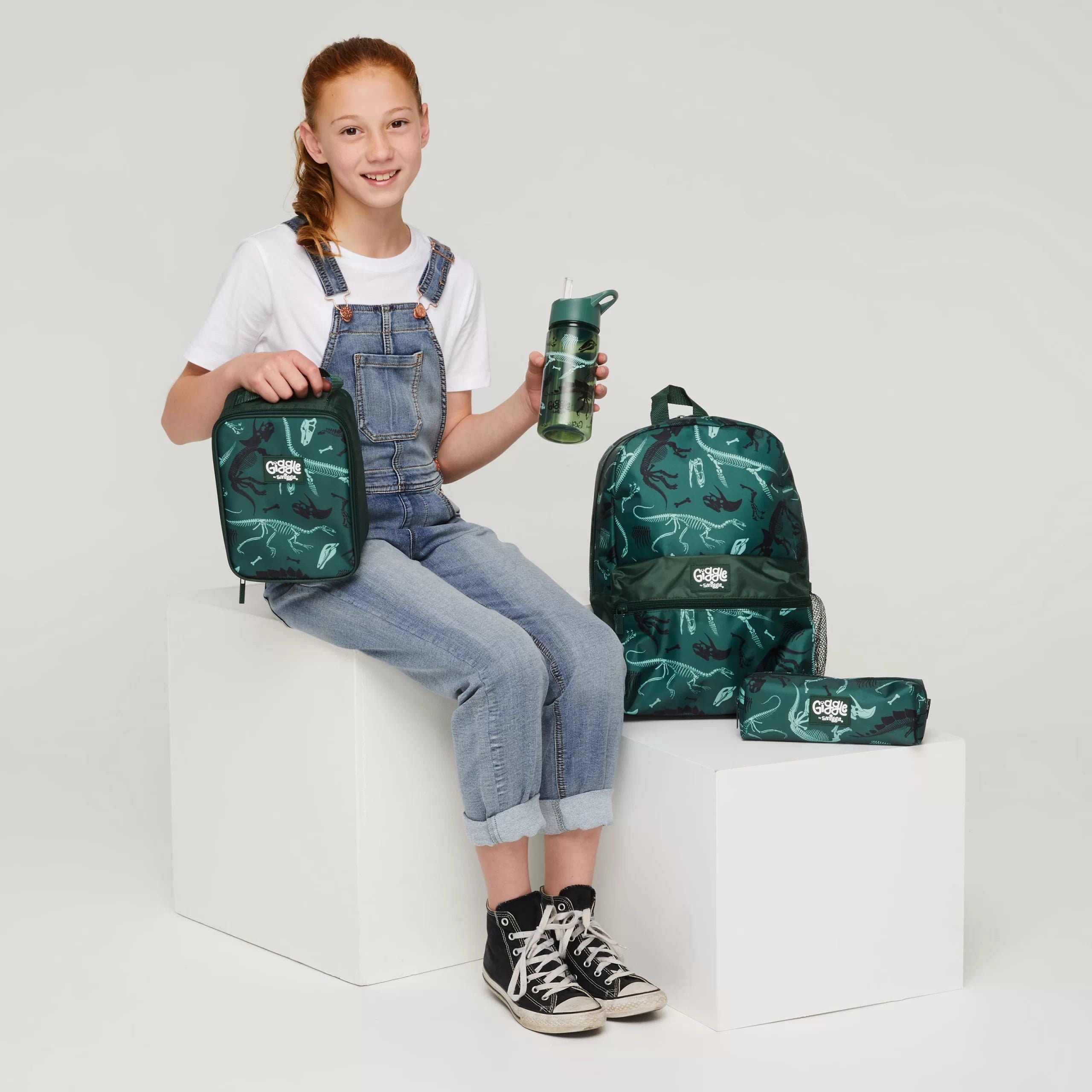 Smiggle - Conjunto de mochila escolar de primaria Giggle de 4 piezas
