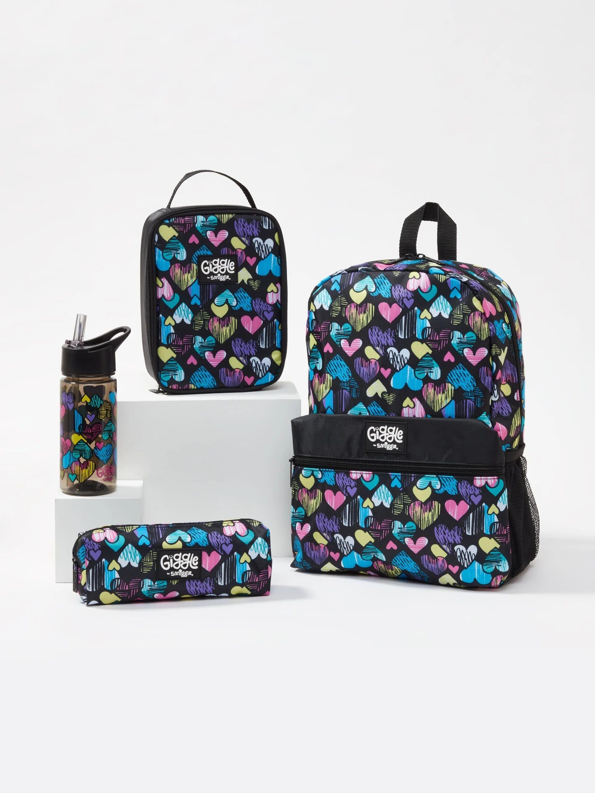 Smiggle - Set de 4 mochilas escolares Giggle