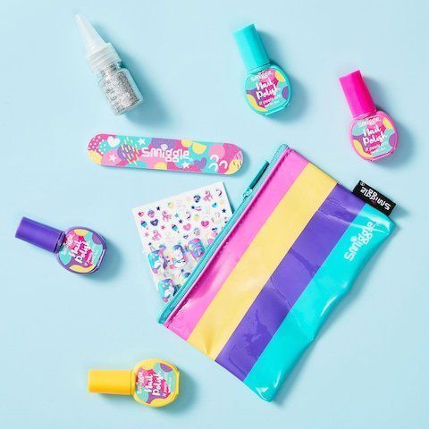 Smiggle - Kit de regalo Glam para el cuidado de uñas de niños