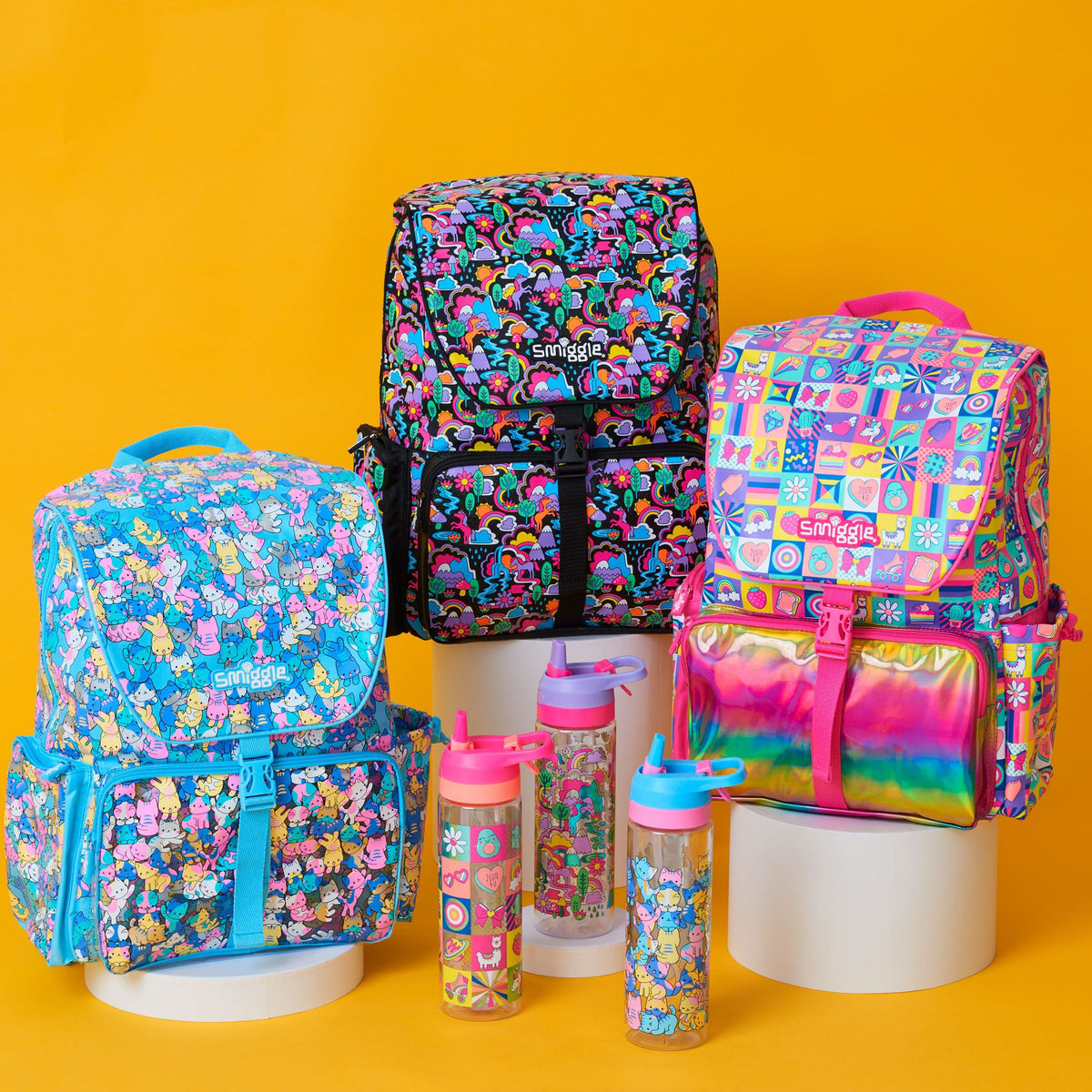 Smiggle - Mochila grande Chelsea rosa de Glee