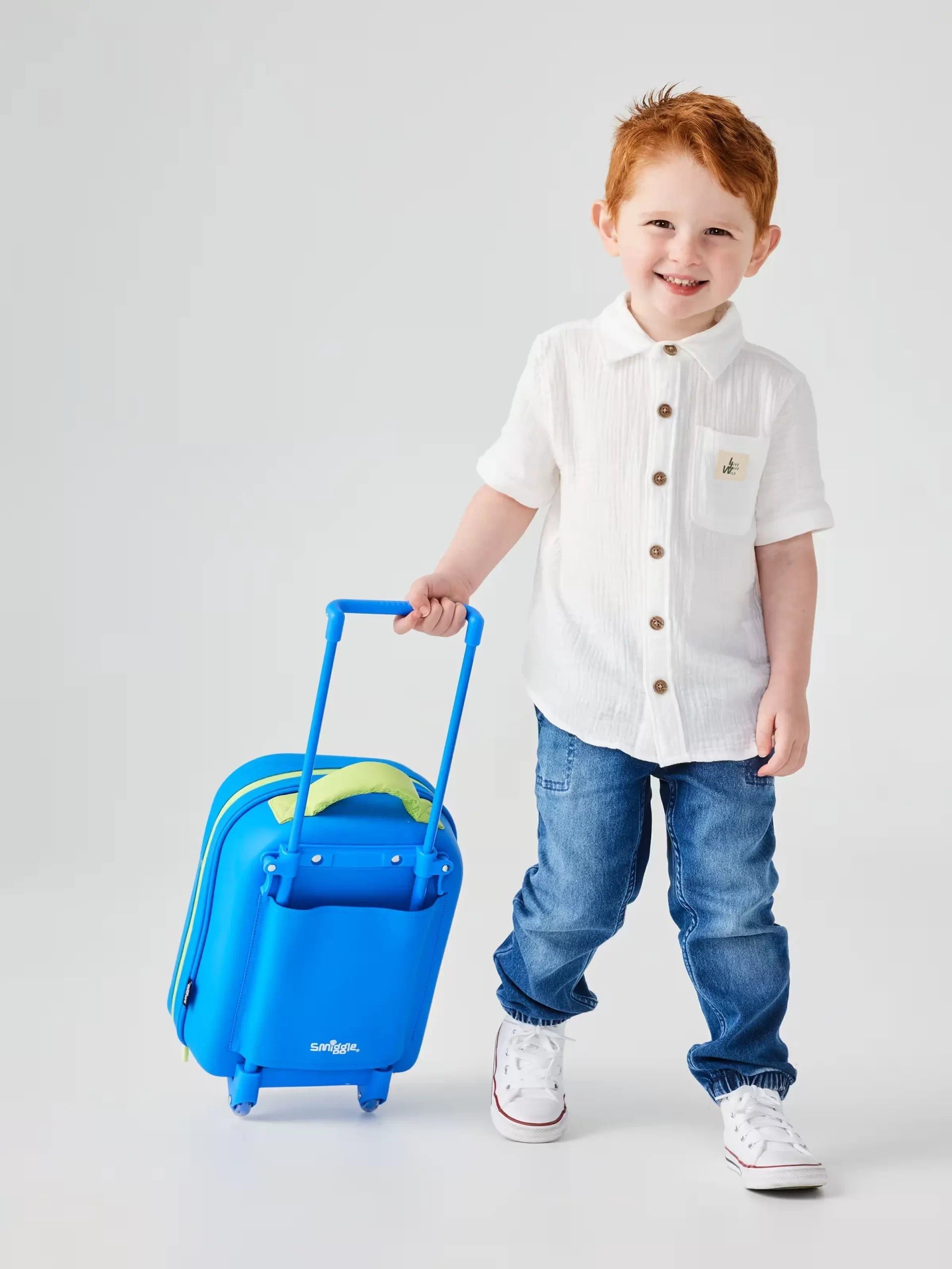 Smiggle - Mochila Escolar y de Viaje Rígida Glide Teeny Tiny Dino