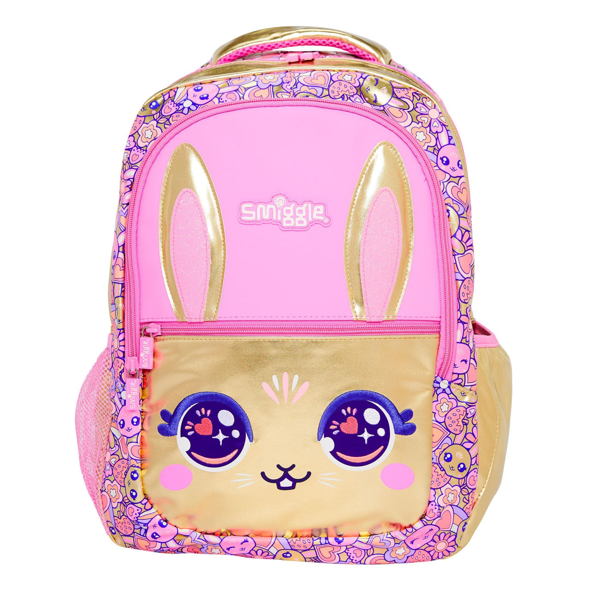 Smiggle - Mochila clásica Gold Budz con personaje