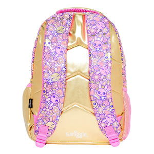 Smiggle - Mochila clásica Gold Budz con personaje