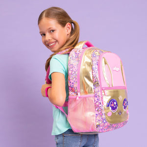 Smiggle - Mochila clásica Gold Budz con personaje
