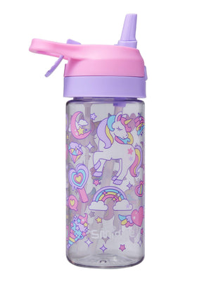 Smiggle - Botella de agua sin BPA Junior de 450 ml con chorro de agua