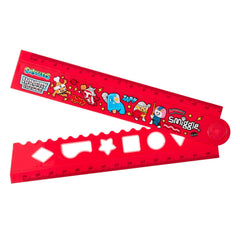 Smiggle - Regla plegable y moldeable Hangry Heroes