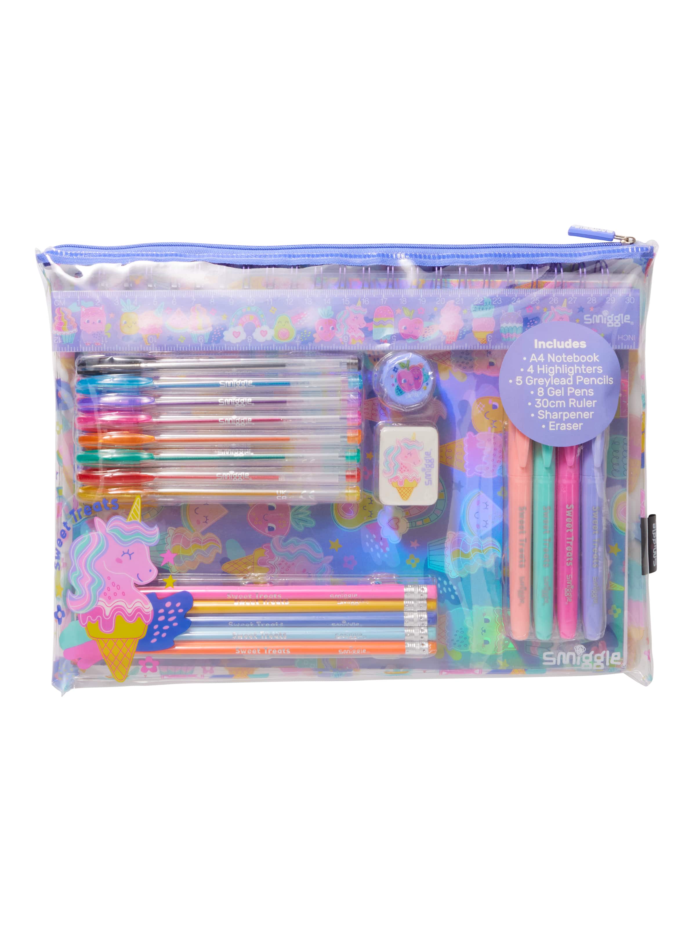 Smiggle - Set de Papelería Gigante Happy Tales de 22 Piezas