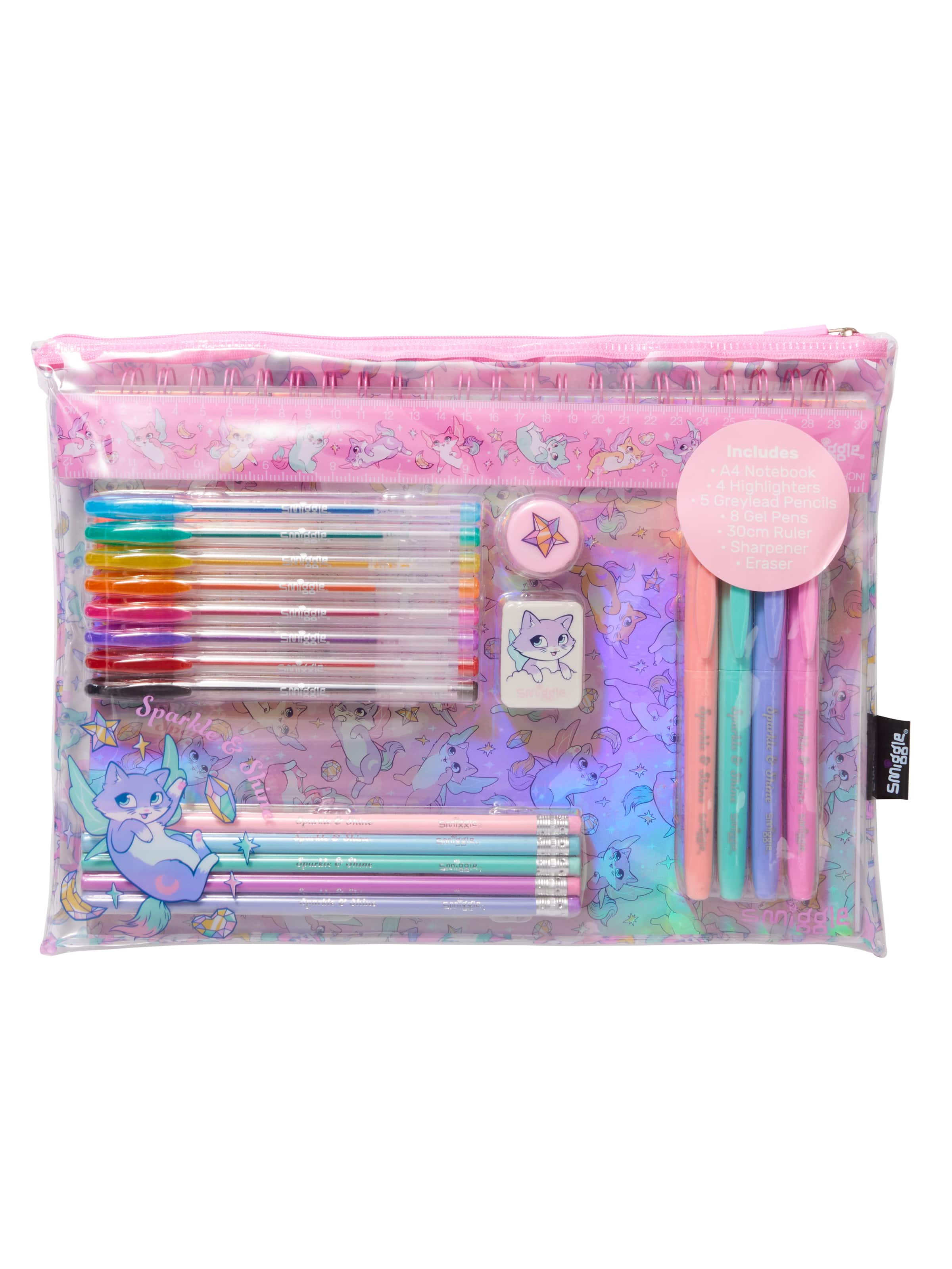 Smiggle - Set de Papelería Gigante Happy Tales de 22 Piezas