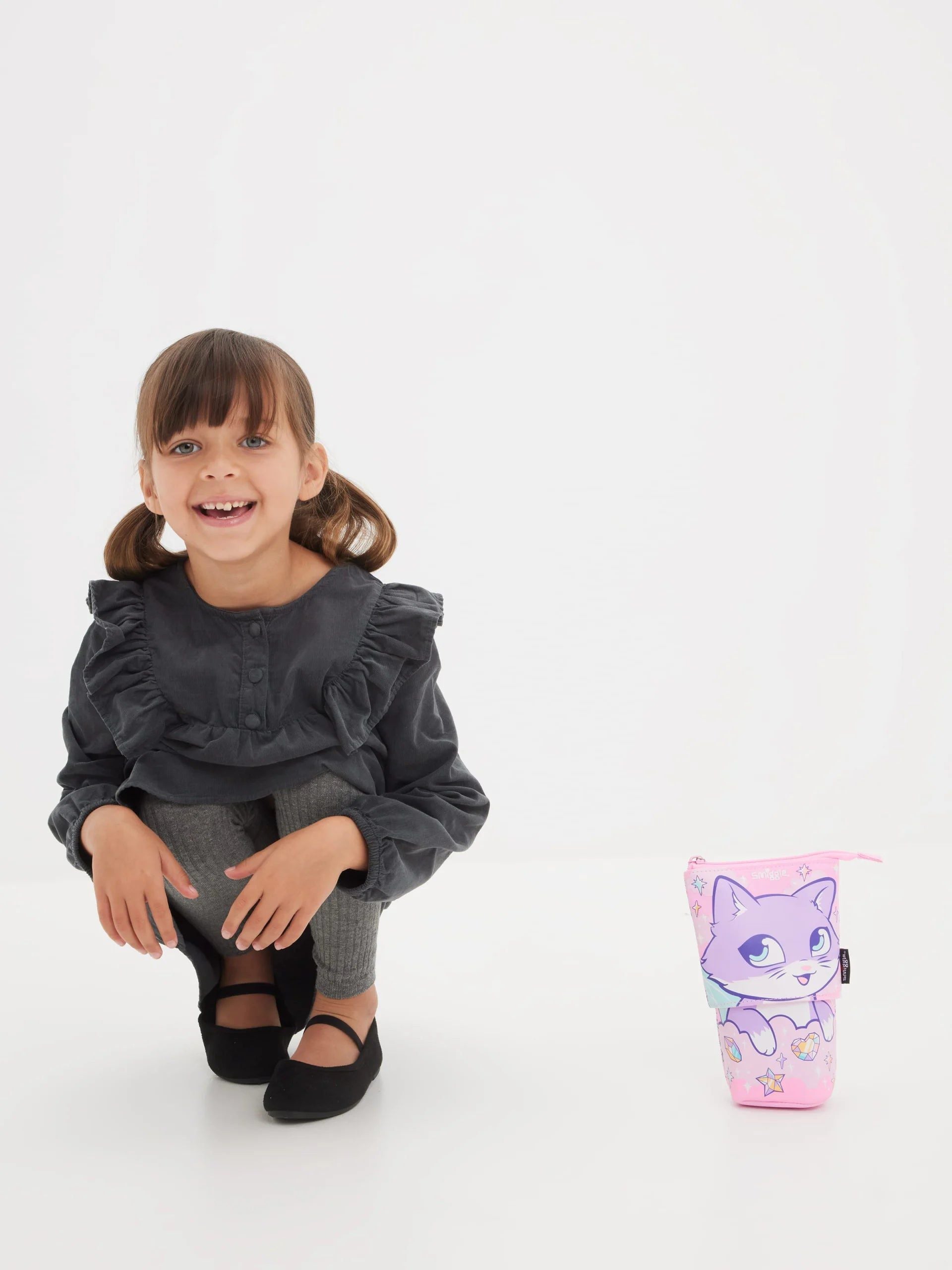 Smiggle - Estuche de dos compartimentos Happy Tales