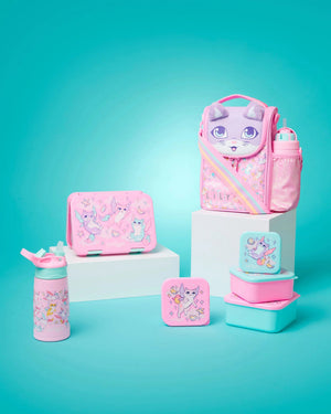Smiggle - Happy Tales Botella de Acero con Pajita Automática 400ML