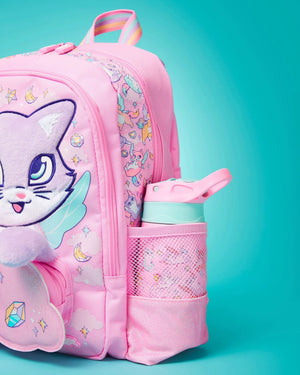 Smiggle - Happy Tales Botella de Acero con Pajita Automática 400ML