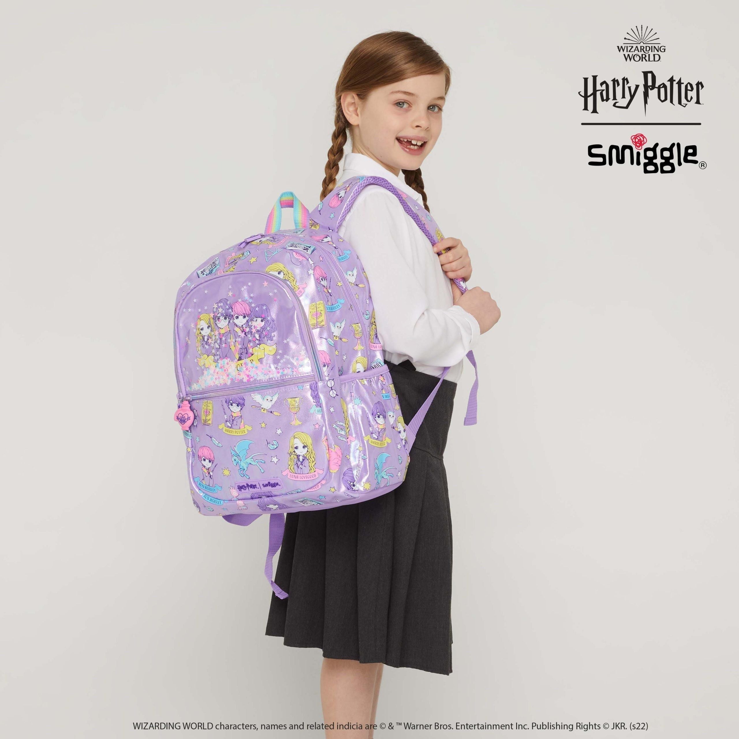 Smiggle - Juego de mochila escolar Harry Potter de 3 piezas