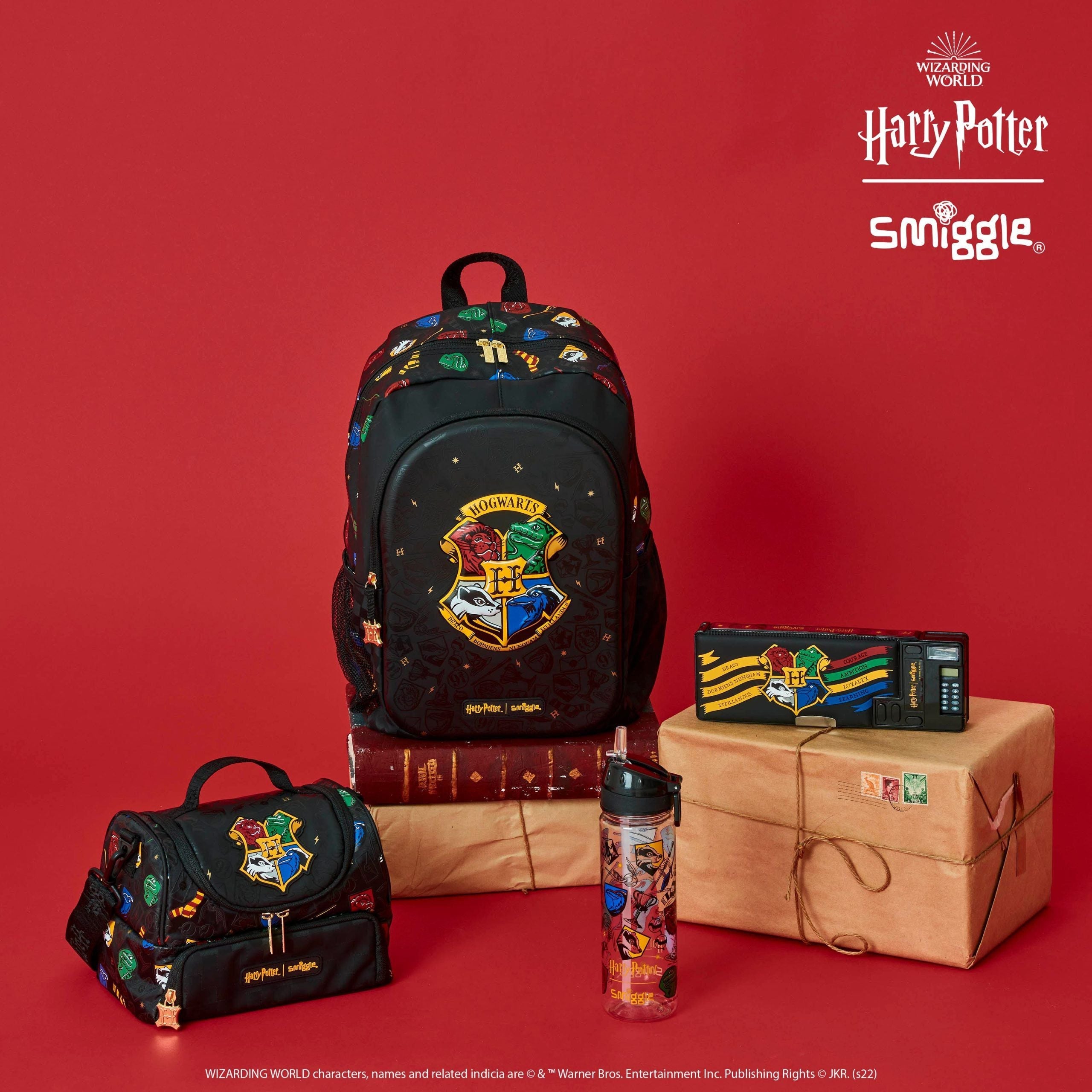 Smiggle - Harry Potter 650ML Botella de agua con pajita sin BPA