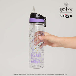 Smiggle - Harry Potter 650ML Botella de agua con pajita sin BPA