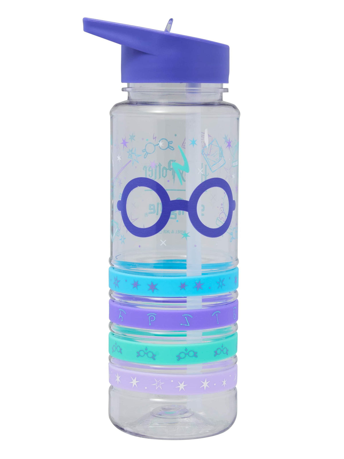 Smiggle - Harry Potter Botella de agua sin BPA con pajita de 750 ml